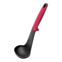 Concha Nylon 31x9cm Para Feijão Sopas Utensilio De Cozinha Resistente Altas Temperaturas Concha Nylon 31x9cm Para Feijão Sopas Utensilio De Cozinha Resistente Altas Temperaturas