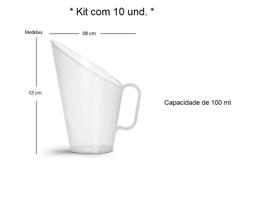 Concha Para Cereais Plastica 100 Ml - Kit 10 Peças (12x8cm)