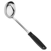 Concha para Feijão Utilità Tramontina em Aço Inox com Cabo Preto