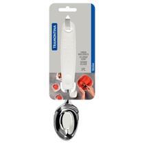 Concha para Sorvete Utilitá em Zamak Cromado com Cabo Branco 25603180 Tramontina