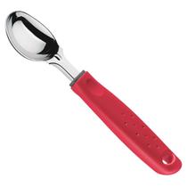 Concha para Sorvete Utilitá Tramontina Vermelho em Aço Inox