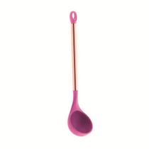 Concha Pegador de Silicone Rosa c/ Cabo Rose Concha Pegador de Silicone Rosa c/ Cabo Rose