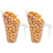 Concha Plástica para Cereais 300ml - Kit 2 unidades(13x10cm)
