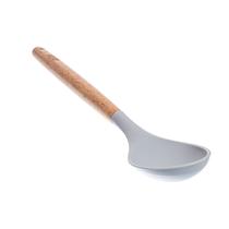 Concha silicone com cabo em madeira de faia Cinza -Fracalanza Concha silicone com cabo em madeira de faia Cinza -Fracalanza