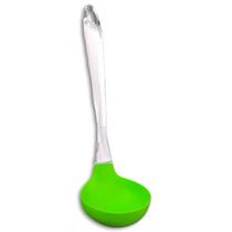 Concha Silicone Cozinha Feijão c/ Cabo 23Cm em Acrilico TOP Concha Silicone Cozinha Feijão c/ Cabo 23Cm em Acrilico TOP