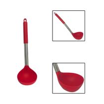 Concha Silicone Inox Vermelho Linha Facile Concha Silicone Inox Vermelho Linha Facile