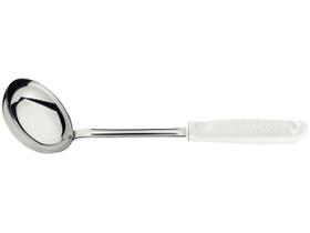 Concha Tramontina Utilita em Aço Inox com Cabo de Polipropileno Branco Concha Tramontina Utilita em Aço Inox com Cabo de Polipropileno Branco