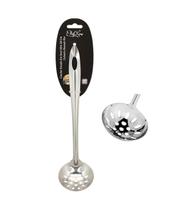 Concha vazada slim inox pequena 26cm Chef line Concha vazada slim inox pequena 26cm Chef line