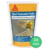 Concreto Forte 1 Litro Sika Aditivo Plastificante 24 Unidades