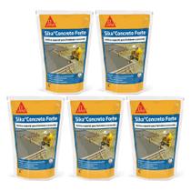 Concreto Forte 1 Litro Sika Aditivo Plastificante 5 Unidades