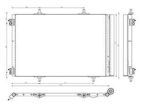 Condensador A/C - 207 2008 A 2016 - Ac 466 000S