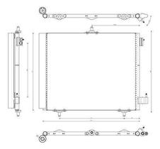 Condensador A/C - C2 2008 A 2016 / C3 2008 A 2016 - Ac 460 000S