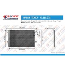 Condensador Ar Condicionado Amarok Todas Fluxo Paralelo Oem-2H0820411A