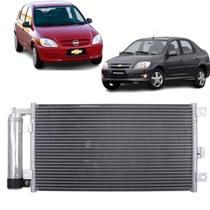 Condensador Chevrolet Celta Ano 2007 A 2016 Prisma Ano 2007 A 2012 Com Filtro Com Ar