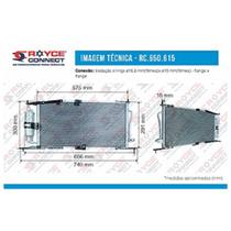 Condensador Corsa Sedan 1.0 2003 Ate 2010 Fluxo Paralelo 93370780