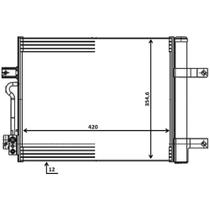 Condensador Fiat Palio 2009 a 2023 MAHLE AC 594 000P