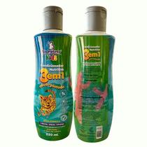 CONDICIONADOR 3 EM 1 ONÇA PINTADA KIDS 250 ml Hipoalergênico, Não Irrita os Olhos