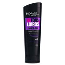 Condicionador 50 Tons de Loiro 400g Hidrabell Neutraliza o amarelado, hidrata e realça o brilho dos fios loiros, grisalhos ou descoloridos
