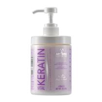 Condicionador Artero Keratin Vital para Cães e Gatos Reparação Profunda e Hidratação com Queratina e Complexo de Vitaminas Restaura Pelos Secos ou Danificados, 665 ml