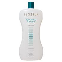 Condicionador BioSilk Volumizing Therapy 1L adiciona volume e corpo Condicionador BioSilk Volumizing Therapy 1L adiciona volume e corpo