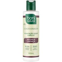 Condicionador Boni Natural Argan Linhaca Hidratacao Brilho Sem Sulfato Sem Parabenos Vegano 300ml