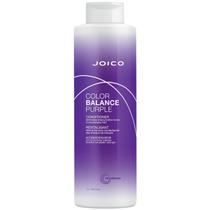 Condicionador Color Balance Purple Para Cabelos Loiros ou Grisalhos Elimine os Tons Amarelos Aumente a Vibração e o Brilho da Cor Proteção UV 1 litro
