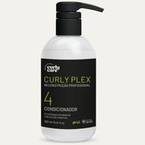 Condicionador Curly Plex Reconstrução Capilar Profissional Restauração De Danos Cabelo Vegano 300ml