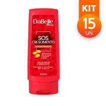 Condicionador Dabelle Hair SOS Crescimento Cabelos Quebradiços Multivitaminas 200ml (Kit com 15)