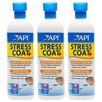 Condicionador de Água para Aquário API Stress Coat 473ml Kit com 3 Unidades Condicionador de Água para Aquário API Stress Coat 473ml Kit com 3 Unidades