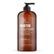 Condicionador de biotina Botanic Hearth com óleo de gengibre e queratina Para o crescimento do cabelo Com extrato de cúrcuma, óleo de argan, óleo de melaleuca e vitamina E Sem sulfato e parabenos 16 fl oz Condicionador de biotina Botanic Hearth com óleo de gengibre e queratina Para o crescimento do cabelo Com extrato de cúrcuma, óleo de argan, óleo de melaleuca e vitamina E Sem sulfato e parabenos 16 fl oz