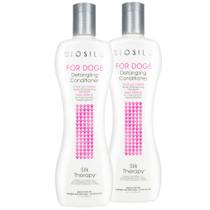 Condicionador desembaraçante BioSilk para cães Silk Therapy 355mL x2