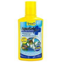 Condicionador e Declorador de Água Tetra AquaSafe Plus 250mL Condicionador e Declorador de Água Tetra AquaSafe Plus 250mL