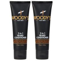 Condicionador e sabonete para barba 2 em 1 Woody's 4,7 ml, pacote com 2 unidades para homens
