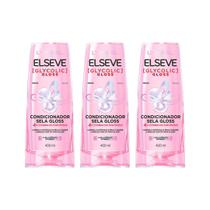 Condicionador Elseve 400Ml Glycolic Gloss - Kit C/3Un