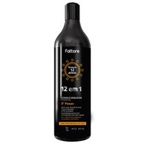 Condicionador Fattore Fórmula 12 em 1 - 1 Litro Passo 3 Reconstrutor para Cabelos Desvitalizados, Ressecados e Sem Brilho