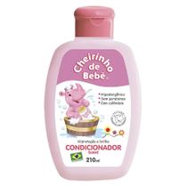 Condicionador Infantil Cheirinho De Bebê Rosa 210 Ml.