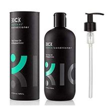 Condicionador masculino Kick Melaleuca e hortelã para queda de cabelo Tratamento anticaspa natural masculino, pró-nutritivo e comprovado de alto desempenho 17 onças