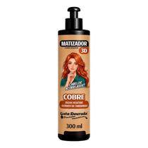 Condicionador Matizador 3D Cobre Gota Dourada 300ml - Realce e Brilho Condicionador Matizador 3D Cobre Gota Dourada 300ml - Realce e Brilho