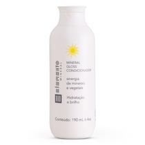 Condicionador Natural Mineral Gloss Hidratação e Brilho 190ml Elemento Mineral