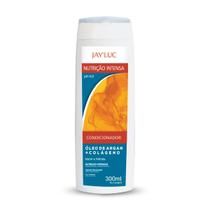 Condicionador Nutrição Intensa Jay Luc 300Ml, Creme Para Cabelos Ressecados Com Óleo De Argan E Colágeno, Branco, Nutriç