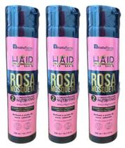 CONDICIONADOR NUTRITIVO ROSA MOSQUETA 300ml NATUFLORES Kit 3und