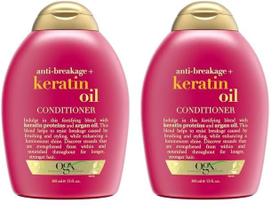 Condicionador OGX Anti-Breakage + Óleo de Queratina 385 ml (pacote com 2)