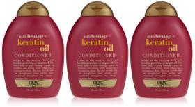 Condicionador OGX Keratin Oil 384ml Kit com 3 unidades