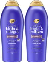Condicionador OGX Thick & Full Biotina e Colágeno 750 ml Pacote 2 Condicionador OGX Thick & Full Biotina e Colágeno 750 ml Pacote 2