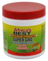 Condicionador para cabelo e couro cabeludo Africa's Best Super Gro 155 ml (x2) Condicionador para cabelo e couro cabeludo Africa's Best Super Gro 155 ml (x2)