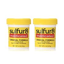 Condicionador para cabelo e couro cabeludo Sulfur8 Medicated 60 ml - pacote com 2 Condicionador para cabelo e couro cabeludo Sulfur8 Medicated 60 ml - pacote com 2