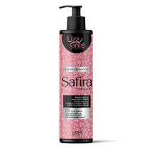 Condicionador Safira 300ml Lizz ante Condiciona Sela as Cutículas Combate Frizz e Pontas Duplas Desembaraça Hidrata Fios Ressecados Babosa