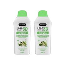 Condicionador Soft Hair 500ml Baba de Quiabo 3D - Kit C/ 2un