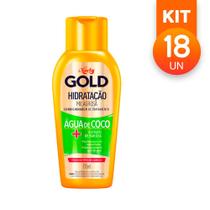 Condicionador Tratamento Niely Gold Hidratação Milagrosa Água Coco Extrato Babosa 175ml (Kit com 18)