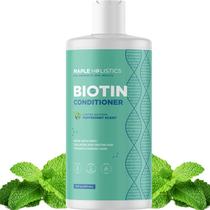Condicionador volumizante de biotina para cabelos finos - Condicionador volumizador para cabelos finos e fracos - Condicionador de cabelo sem sulfato, parabenos e silicone, proteínas vegetais nutritivas e vitaminas B (hortelã) Condicionador volumizante de biotina para cabelos finos - Condicionador volumizador para cabelos finos e fracos - Condicionador de cabelo sem sulfato, parabenos e silicone, proteínas vegetais nutritivas e vitaminas B (hortelã)